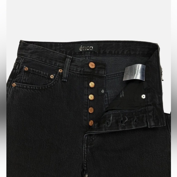 Etica Black Ankle Cropped Jeans - NWT - 28 - Picture 4 of 15